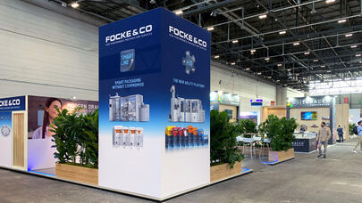 Messestand Focke, Genf, internationaler Messebau