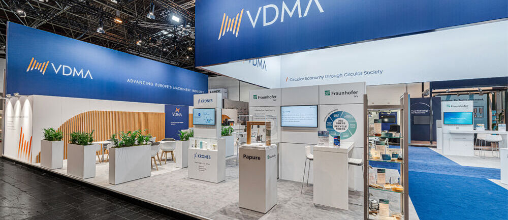 Integration von Partnerausstellern auf dem Gemeinschaftsstand in Düsseldorf, Interpack Messe