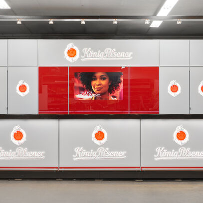 LED-Lichttechnik Theke, LED-Theke, Messetheke