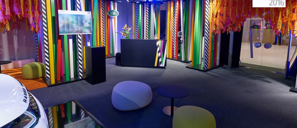 Agentur, Voss+Fischer, ISINGERMERZ, Famab Award, Range Rover Event, Messearchitektur, Eventkonzept, Pop-Up Urban Jungle, Range Rover Evoque Cabriolet, Roadshow