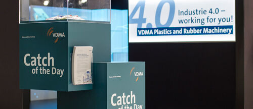 Messestand VDMA, Messe K, Industrie 4.0, Düsseldorf, Messebau ISINGERMERZ, Eventdesign